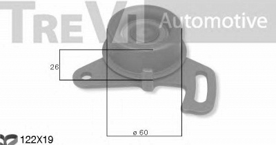 TREVI AUTOMOTIVE kd1511 -  Комплект ремня ГРМ